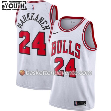 Maillot Basket Chicago Bulls Lauri Markkanen 24 2019-20 Nike Association Edition Swingman - Enfant
